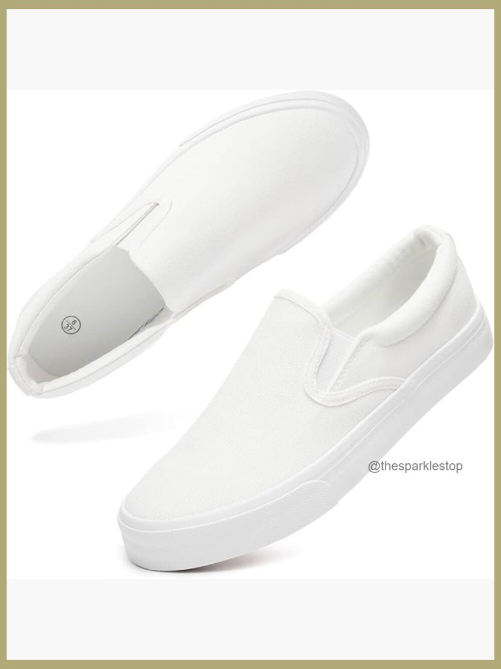 Canvas Slip On Sneakers Loafers Non Slip Low Top Casual Shoes